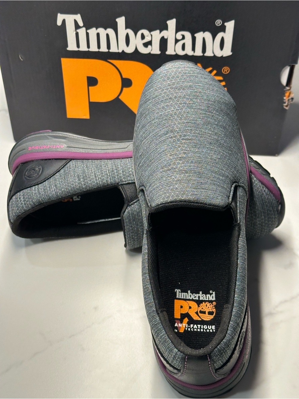Timberland PRO Women's Drivetrain Slip-On Safety Shoes Size 7.5 - Picture 2 of 9